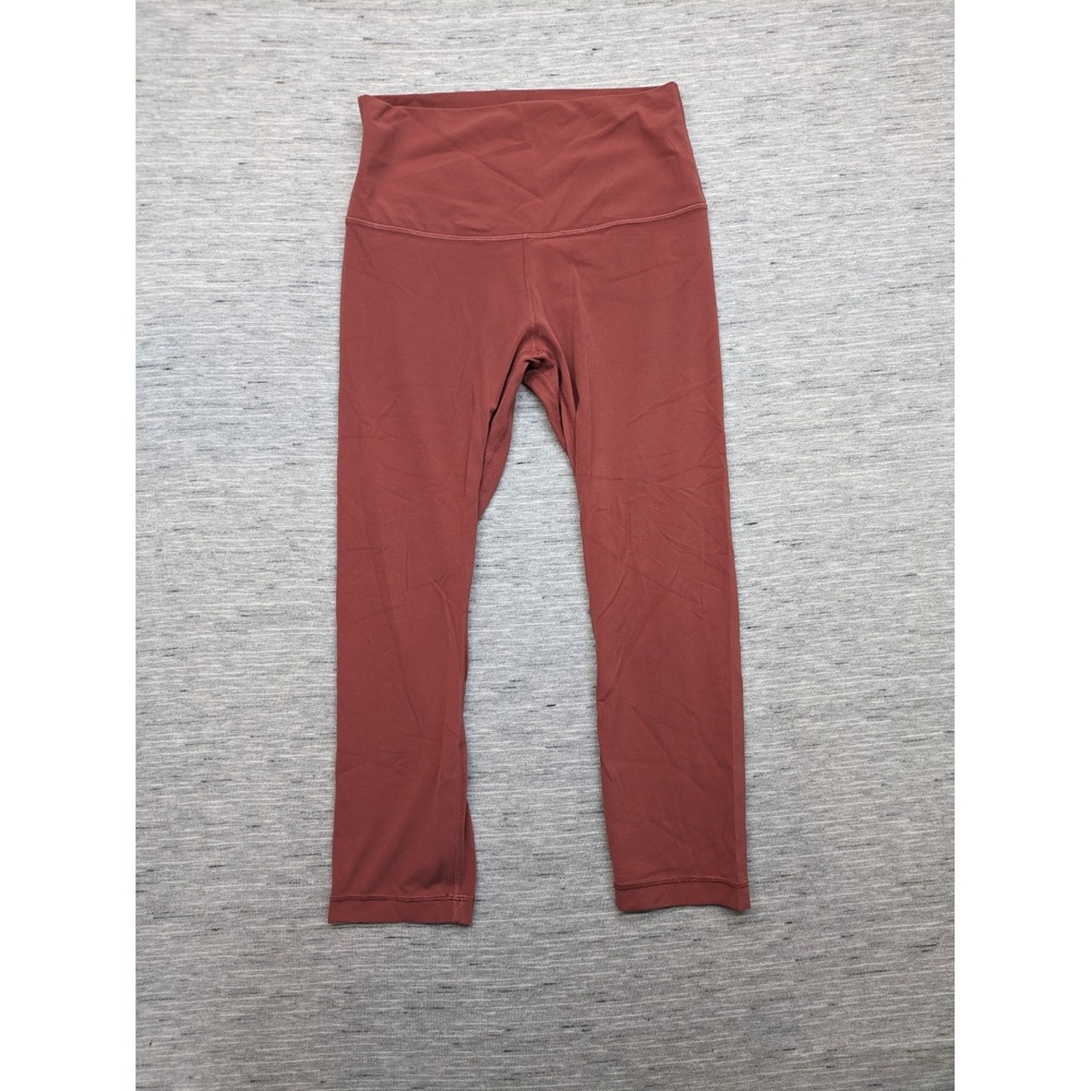 Lululemon Women Align HR Crop 21" LW6BGGS Pink Size 6 Active Yoga Walking